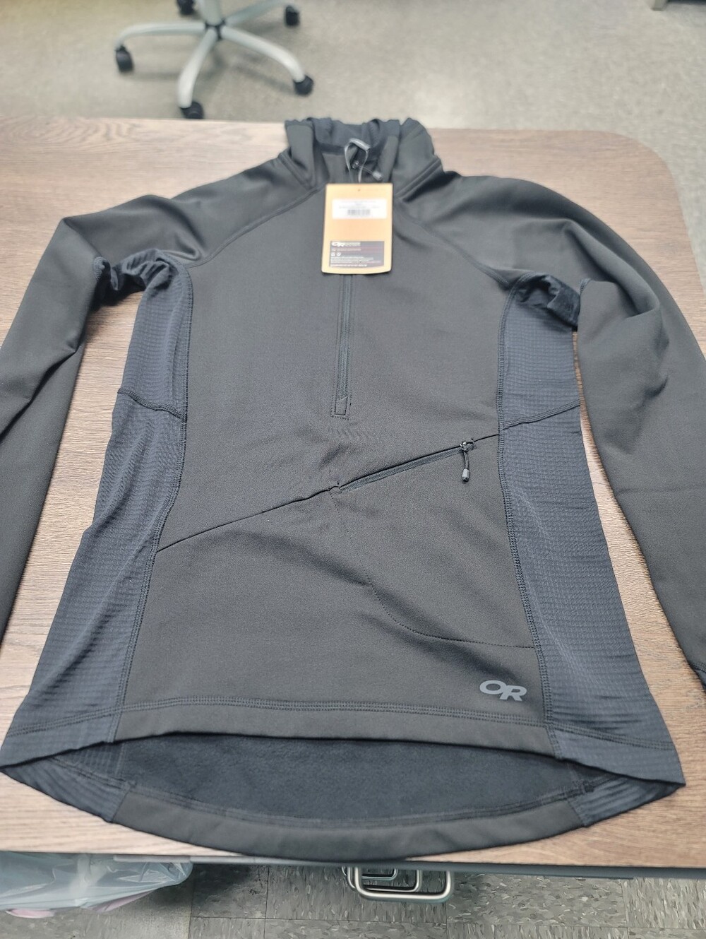 NWT Outdoor Research Womens Vigor Half Zip Hoody Black 271475 Small